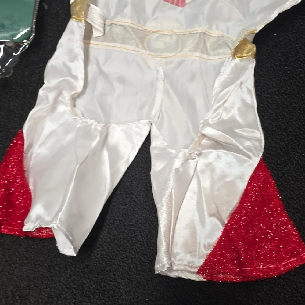 Elvis Dog Costume - White, Red, and Gold